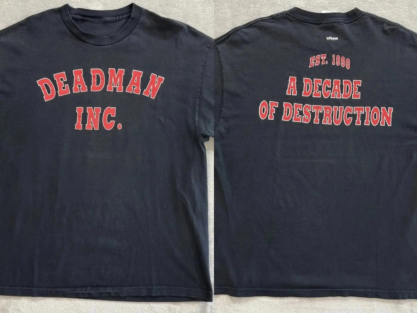 WWF WWE 2000 The Undertaker Deadman Inc Black T-Shirt Size S-5XL Reprint
