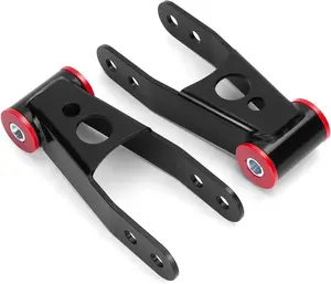 2" Rear Drop Shackles for 1999-2019 Silverado 1500,  1"-2" Lowering Shackle Kit Adjustable Compatible with Chevy Silverado 1500  Sierra 1500, Replacement # 410520, Set of 2 count