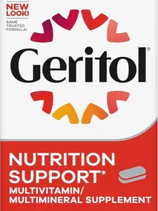 Geritol, Multivitamin Supplement, Contains B-Vitamins, Antioxidants, Vitamins C, E & D and Iron, 27 Essential Vitamins and Minerals, Gluten-Free, Non-GMO, No Artificial Sweeteners, 40 Tablets