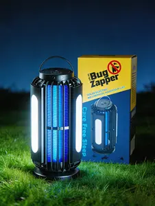 Solar & USB Mosquito Killer Lamp – Chemical-Free Bug Zapper with IP65 Waterproof Design, Auto Sensor & 2-in-1 LED Light. Rechargeable, Long-Lasting Battery for Indoor & Outdoor Use. Perfect for Camping, BBQs, Bedrooms & Summer Nights. Safe for Pets & Kids
