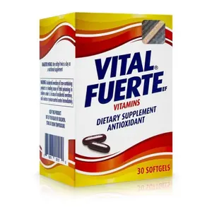 Vital Fuerte x30 Vitamins and Minerals Supplement, Antioxidant, 30 Softgels Capsules, Bottle Healthcare Dietary