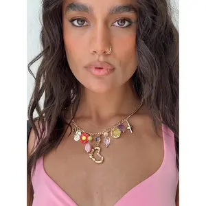 Maximiliano Charm Necklace Multi