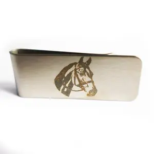 Horse Portrait Money Clip – Handcrafted Stainless Steel Clip for Cash & Cards