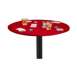 Card Game Table Cover 36 to 48 inches- Red