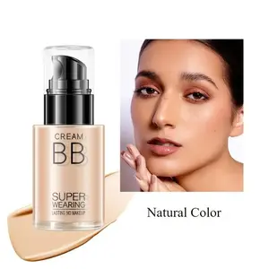 Flawless BB Cream Foundation - Moisturizing, isolating, concealing, super long-lasting, perfect buildable coverage to create a natural look, lightweight matte formula, ivory white to natural shades, suitable for all skin types