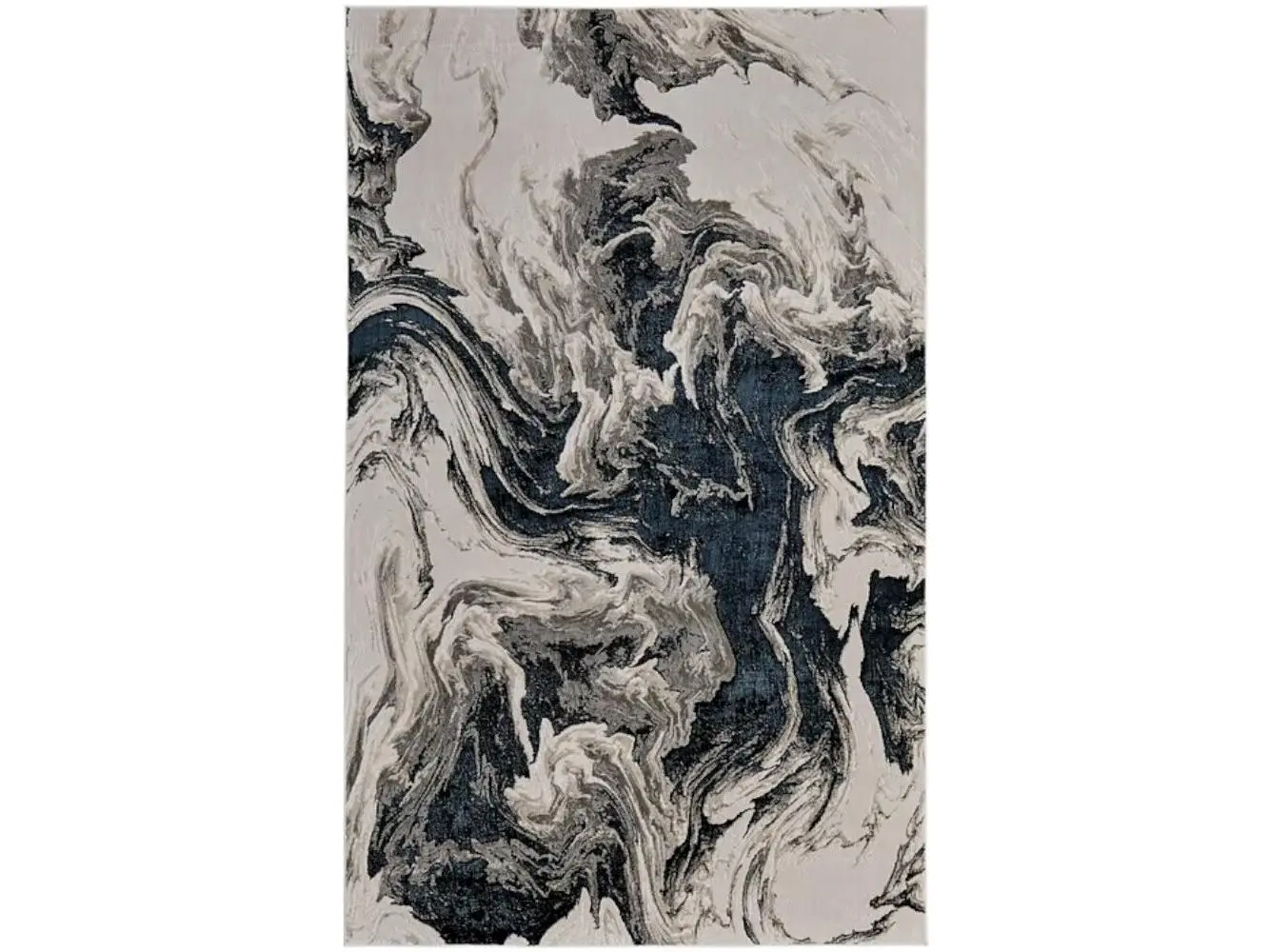 212 MAIN 565803 2x3 ft. Ivory, Black & Taupe Abstract Rectangle Casual Area Rug - Stain-Proof, Industrial Rug Style, Home Decorative, Living Room Decor Statement Piece, Living Room Rugs, Home Decorative Rugs