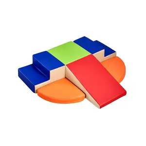 Cute 6-Piece Foam Climbing Blocks Set - Child-Safe Climbing Toys with Colorful Stacking Blocks for Toddlers (Spotlight Day)