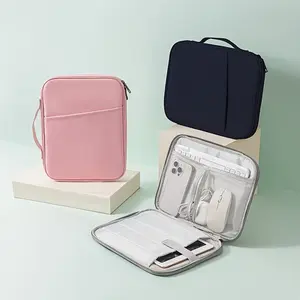 Vertical Polyester Laptop Case for Macbook Air/pro, Surface Series, Dell Xps, Hp Stream, with Pocket, Durable Protection