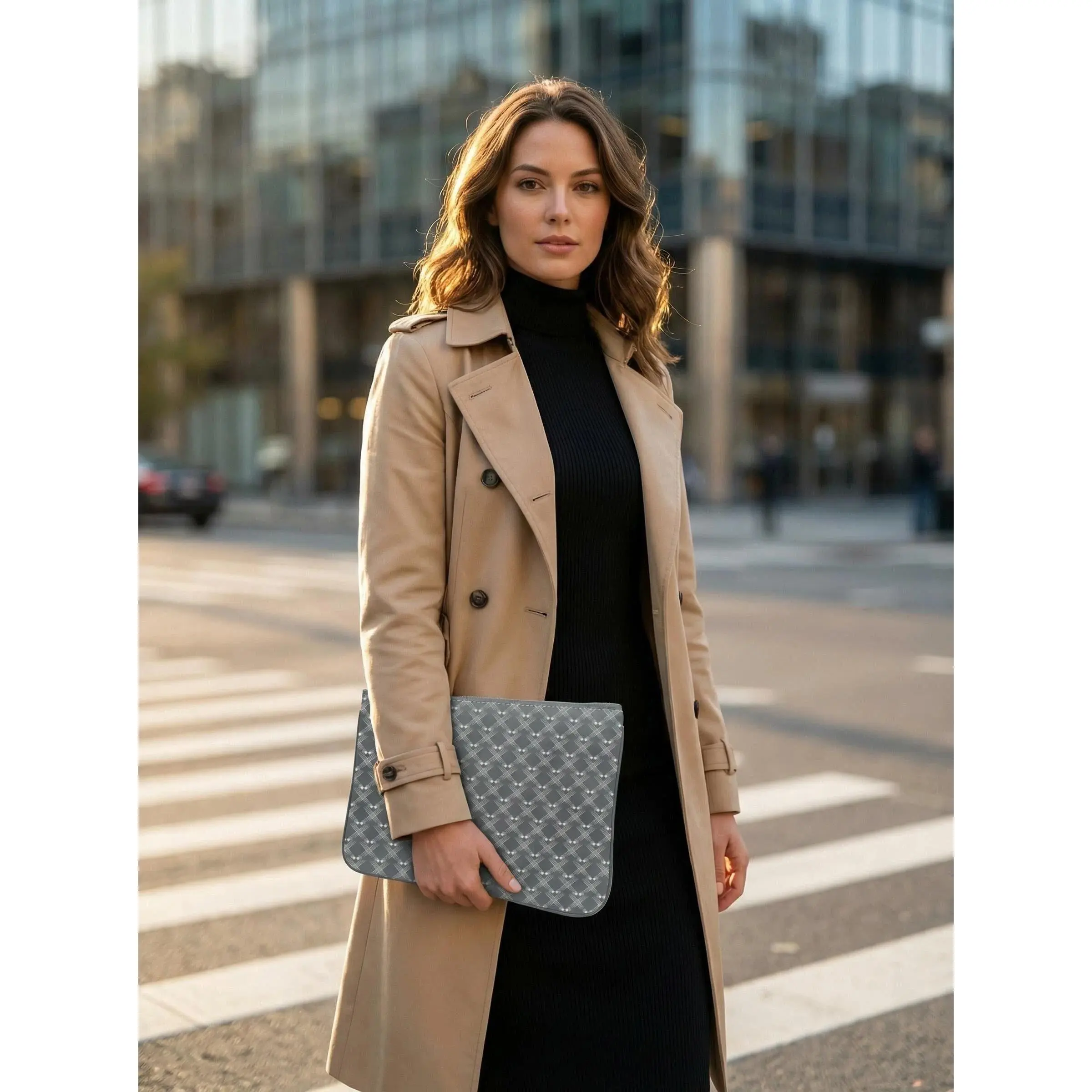 Luxury  tote bag Clutch Bags Women's bag Highest quality Envelope package documents Toiletry Pouch Protection Makeup Leather Cosmetic
