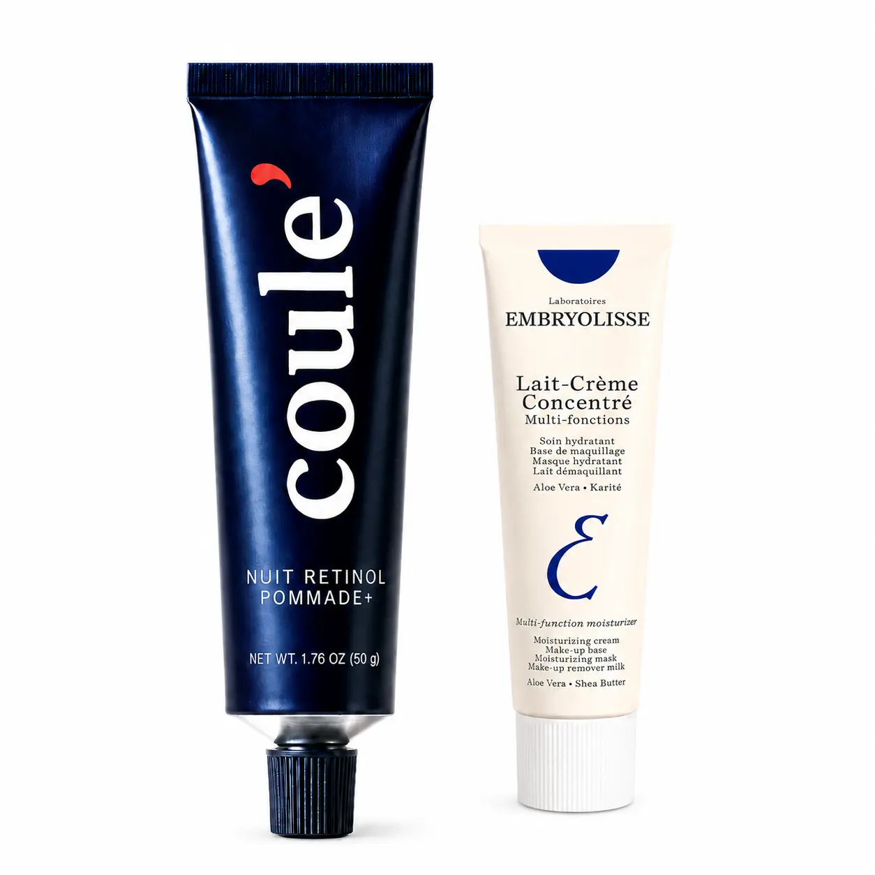 Coule' 50g Dual Active Retinol & Embryolisse 30ml Travel Size French Cult Favorite Lait-Crème Concentré