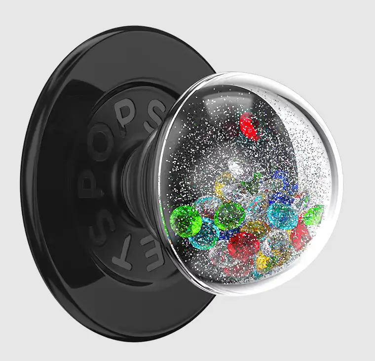 PopSockets MagSafe PopGrip - Tidepool Globe Rainbow Jackpot Design Smartphone Accessory, Phone Holder Stand with Mount, Stylish Men's Mobile Device Accessory, Smartphone Accessories