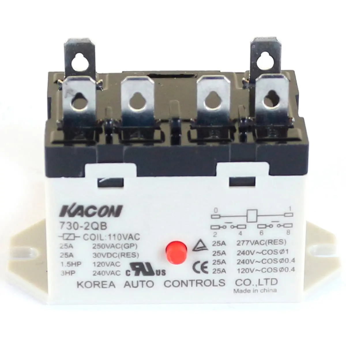 Global Industrial 604181 Power Relay for 1.2 Ton Portable Outdoor AC