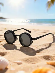 1-9 ND Adjustable Sunglasses UV400 Fishing Shades Round Polarized Adjustable Tint Dimming Sunglasses with Built in ND Filter