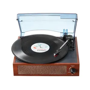 VEVOR Vinyl Record Player,  3-Speed, Belt Driven Turntable Player with Built-in 5W Stereo Speakers Magnetic Cartridge, Support 33/45/78 RPM Bluetooth Aux in RCA Output, for 7/10 /12 in Vinyl Records