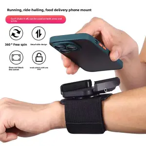 360° Rotatable Wrist Phone Mount - 3in1 Armband Phone Holder for Running, Cycling & Riding, Universal Wristband Stand for Gym & Jogging