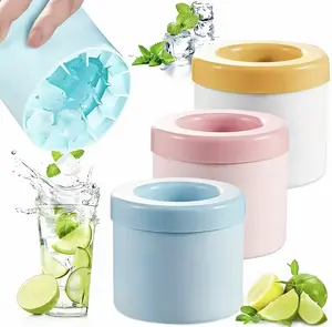 Silicone Cylinder Ice Tray — Stackable mini ice molds for perfectly chilled beverages. Easy-release design for refreshing drinks. Reusable ice cubes for drinkware, tableware, and summer essentials.