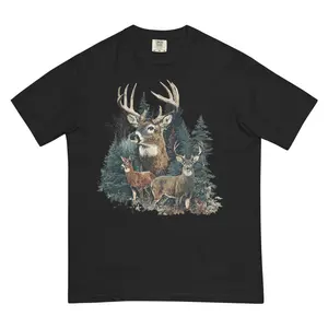 Vintage Deer Hunting 90s T-shirt, Graphic Style Tee, Forest Animals, Hunting Season shirt