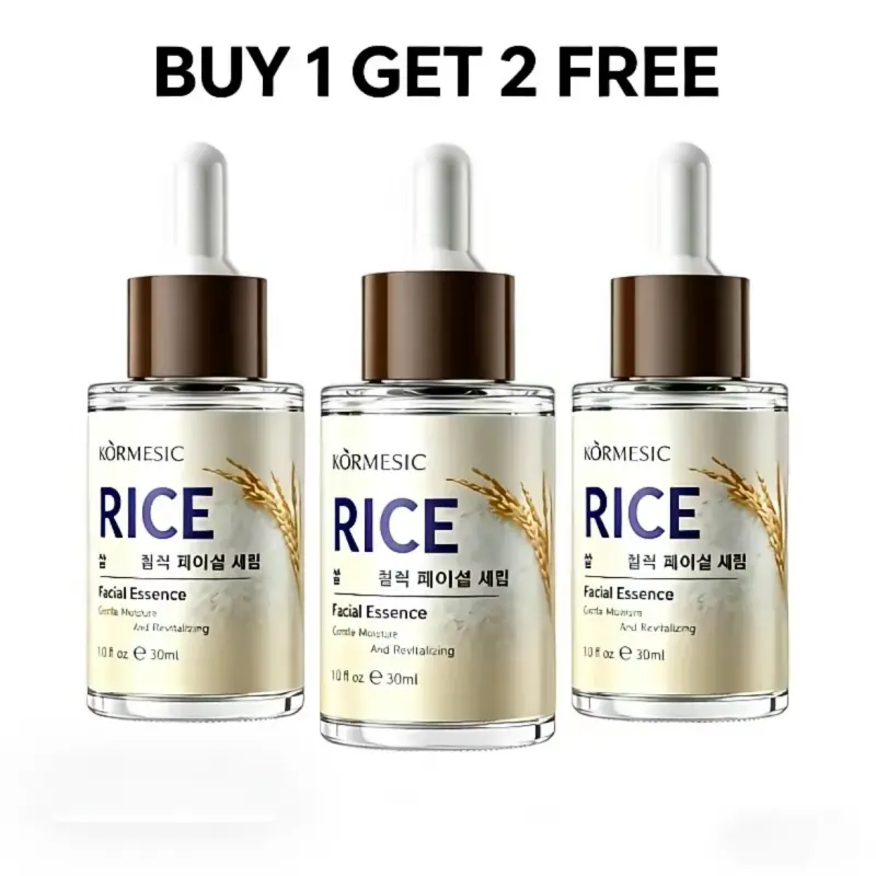 【BUY 1 GET 2 FREE】 KORMESIC Rice Face Serum, Moisturizing FaceEssence,/Firming Anti Wrinkle|Removing FineLines|Smooth Deeply MoisturizinglEven Skin Tone forDaily Skin Care