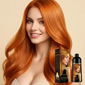 SHEANO 3 in 1 Hair Dye Shampoo – Covers Gray Hairs, Herbal Ingredients with Ginseng & Fo-Ti Extract, USA-Designed Natural Coloring, Complete Set with Disposable Protective Kit, 300ml