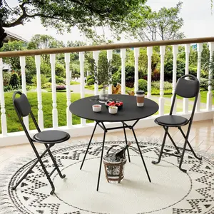 2pcs Folding Stool with Back, Cushioned Padded Folding Stool, Portable Folding Chairs for Outdoor Indoor Kitchen Shop Cafe