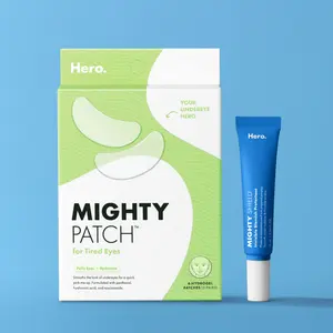 Hero Mighty Patch for Tired Eyes, Force Shield Superlight Sunscreen Bundle
