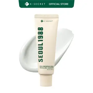 [KSECRET Official] SEOUL 1988 Repair Cream – Soothing Moisturizer with Niacinamide and Centella Asiatica | Hydrating Barrier Cream for Sensitive Skin | Korean Skincare