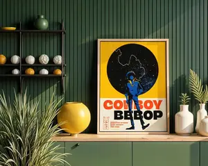 Spike Spiegel Poster, Cowboy Bebop Wall Art, Vintage Anime Print, Japanese Anime Decor, Gift for Otaku & Anime Lovers