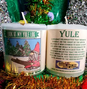 Look at My Yule Log  Yule/ Christmas Candle