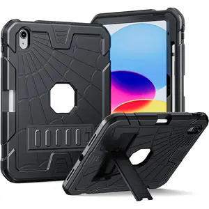Case for iPad A16 Case 11th Generation 11 Inch 2025 / iPad 10th Generation Case 10.9 Inch 2022, Rugged Heavy Duty Military Grade Protective Cover Built-in Pencil Holder for i Pad 11/10 Gen