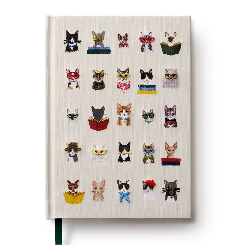 RIFLE PAPER CO. | Studious Cats Embroidered Journal