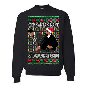 Will Slapping Chris Wife Joke Award Show Meme Parody  Ugly Christmas Sweater Unisex Crewneck Graphic Sweatshirt