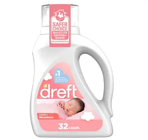 32 loads Dreft Stage 1 Newborn Baby Liquid Laundry Detergent, Gentle on Sensitive Skin, HE Compatible