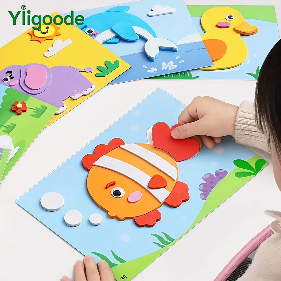 20 pieces of 3D foam stickers, EVA puzzle: Fun DIY handmade set - the perfect gift for a child's birthday or Christmas