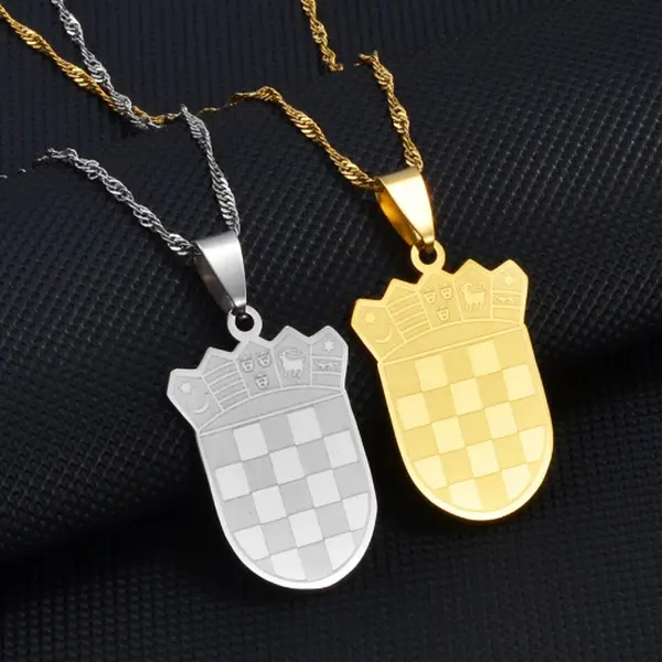 Croatia Map Necklace, Flag, Jewelry, Pendant, Gifts, Earrings