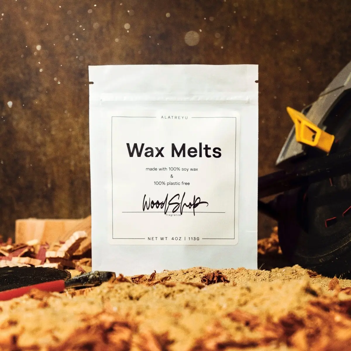 Woodshop Wax Melts | Red Cedar · Sawdust · Pine Resin | The smell of fresh cut wood | Hand-Poured Scented Wax Melts | Coconut + Soy Wax | Woodsy Home Fragrance | Gift for Woodworkers | Pay What You Can