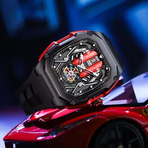 V12 Engine Watch, Motor Watch, Silicone Waterproof Sports Watch, 30-Meter Diving Men's Watch