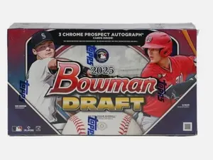 2025 Topps Bowman draft Baseball hobby box -32 Cards per Pack, 12 Packs per Box  3 Autographs per Box