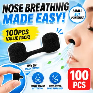 100 Pieces Disposable Nose Filters Nose Plug Filter for Spray Tanning Softness Sponge Nose Filter for Sunless Outdoor Nose Protection