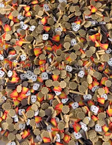 Marshmallow Clay Slices, Non-Edible Sprinkle Mix, Polymer Clay, Fake Sprinkles, Nail Art Supplies, Shaker Mix, Cookie,