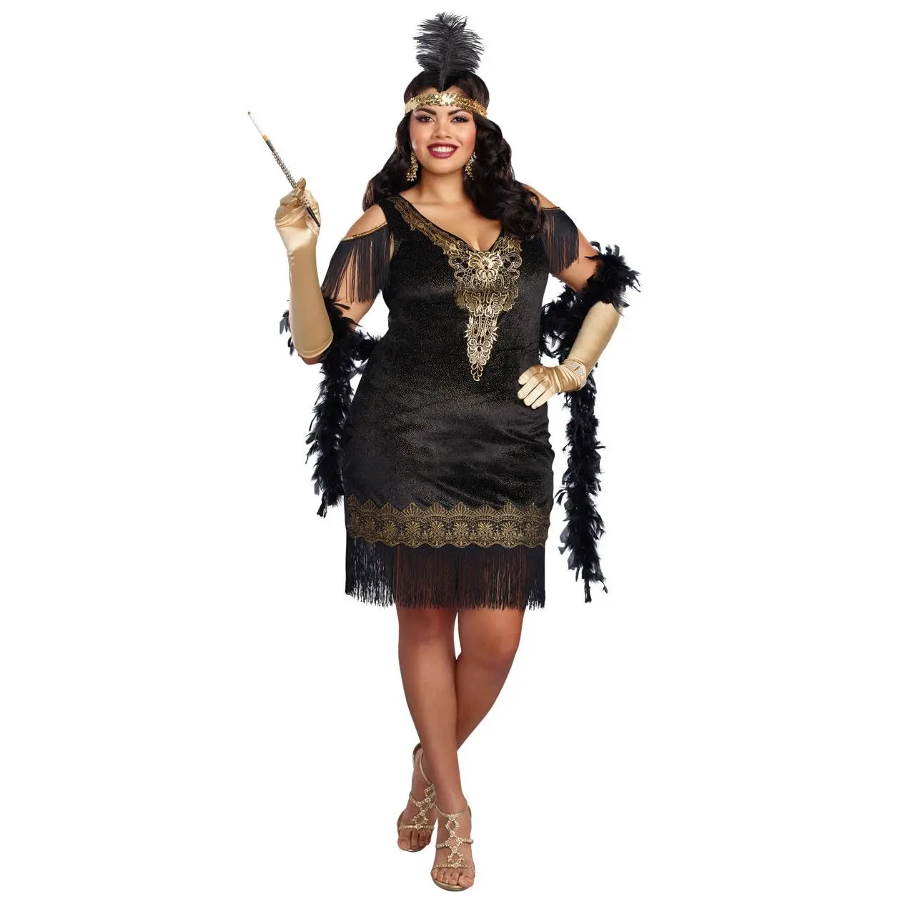 Plus Size Swanky Flapper Costume