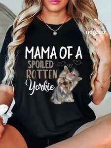 100% Cotton Yorkie Dog Shirt - Yorkie Mom, Dog Lover Gift T-Shirt