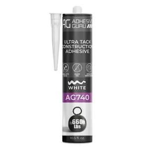 AG - Ultra Tack Construction Adhesive - 10.5 fl oz - White - AG740