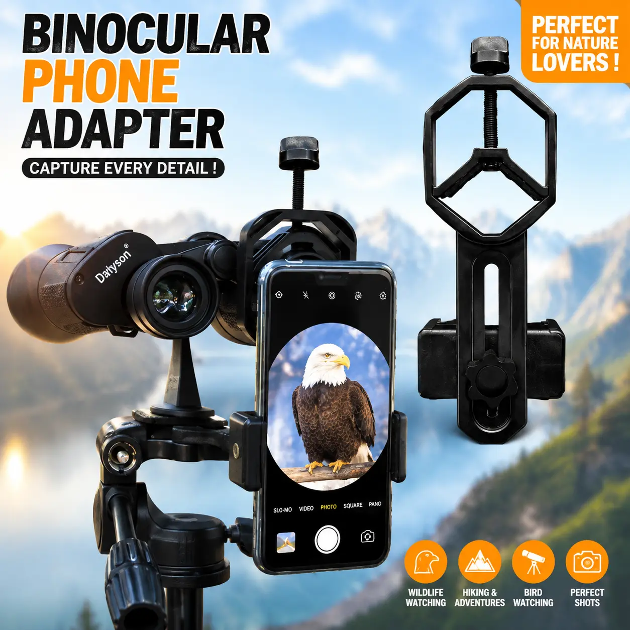 Upgraded Long Handle Phone Clamp Mount - 16cm Flexible Camera Accessory for Photography, Recording, Streaming, No Volume Button Blocking, Stable Grip