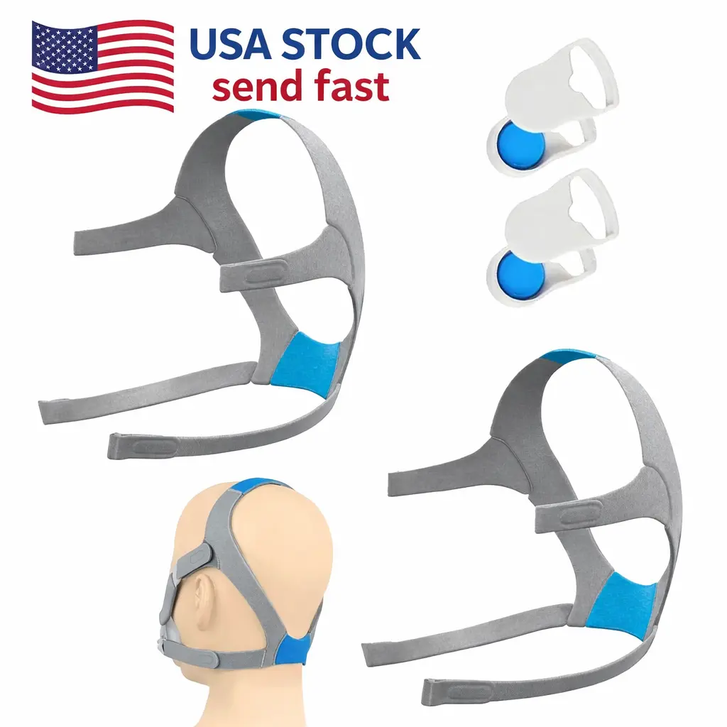 AirFit F20 Headgear 2 Packs Replacement Mask Strap with Magnetic Clips Compatible with F20 Full-face USA Stock Fast Shipping