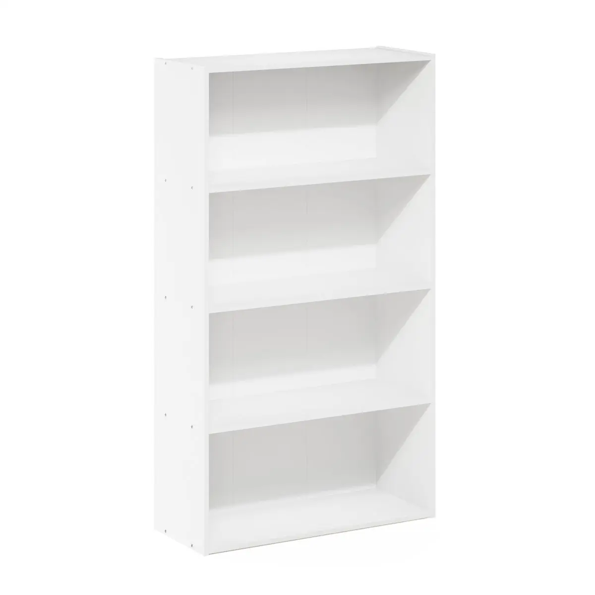 212 MAIN 4-Tier Open Bookshelf - White Indoor Furniture Shelving Unit
