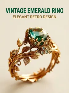 Crystal Ancient Totem Ring, Unisex Energy Base Tribal Design, Healing Spiritual Protection Jewelry, Handmade