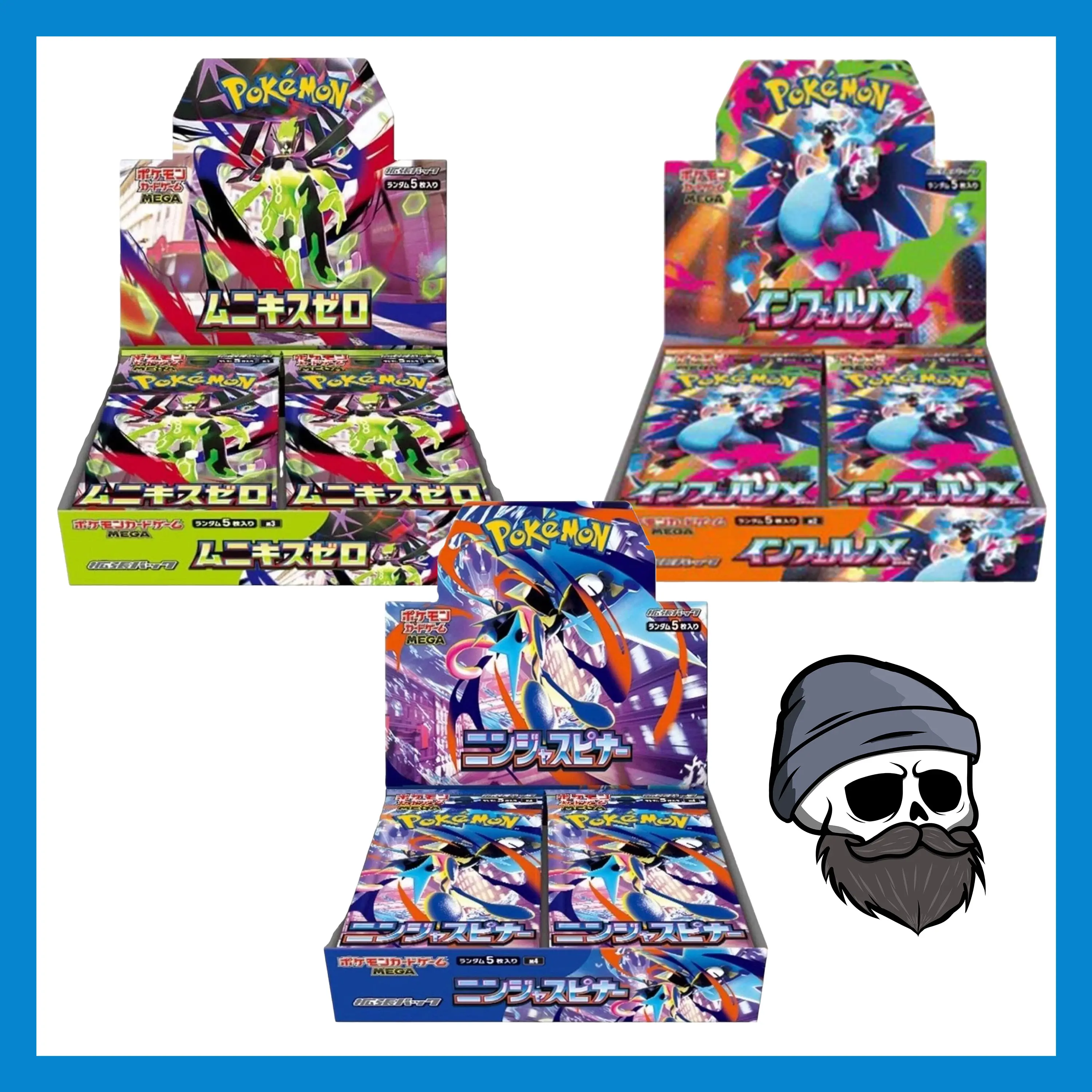 Japanese Pokémon Booster Pack | Choose Ninja Spinner, Nihil Zero or Inferno X | Authentic Pokémon TCG Japanese Sealed Booster Pack | Live Rip & Ship or Ship Sealed | Art Rare, SR, SAR Chase Cards | Pokémon Card Collecting | $4 Per Pack