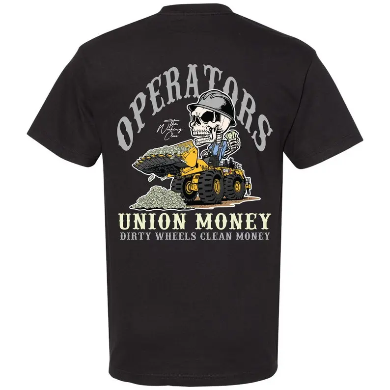 Heavy Equipment Operator T-shirt | Union Operator T-shirt | Proud Operator T-shirt | Mens T-shirt | Construction Shirt | Blue Collar Tee |