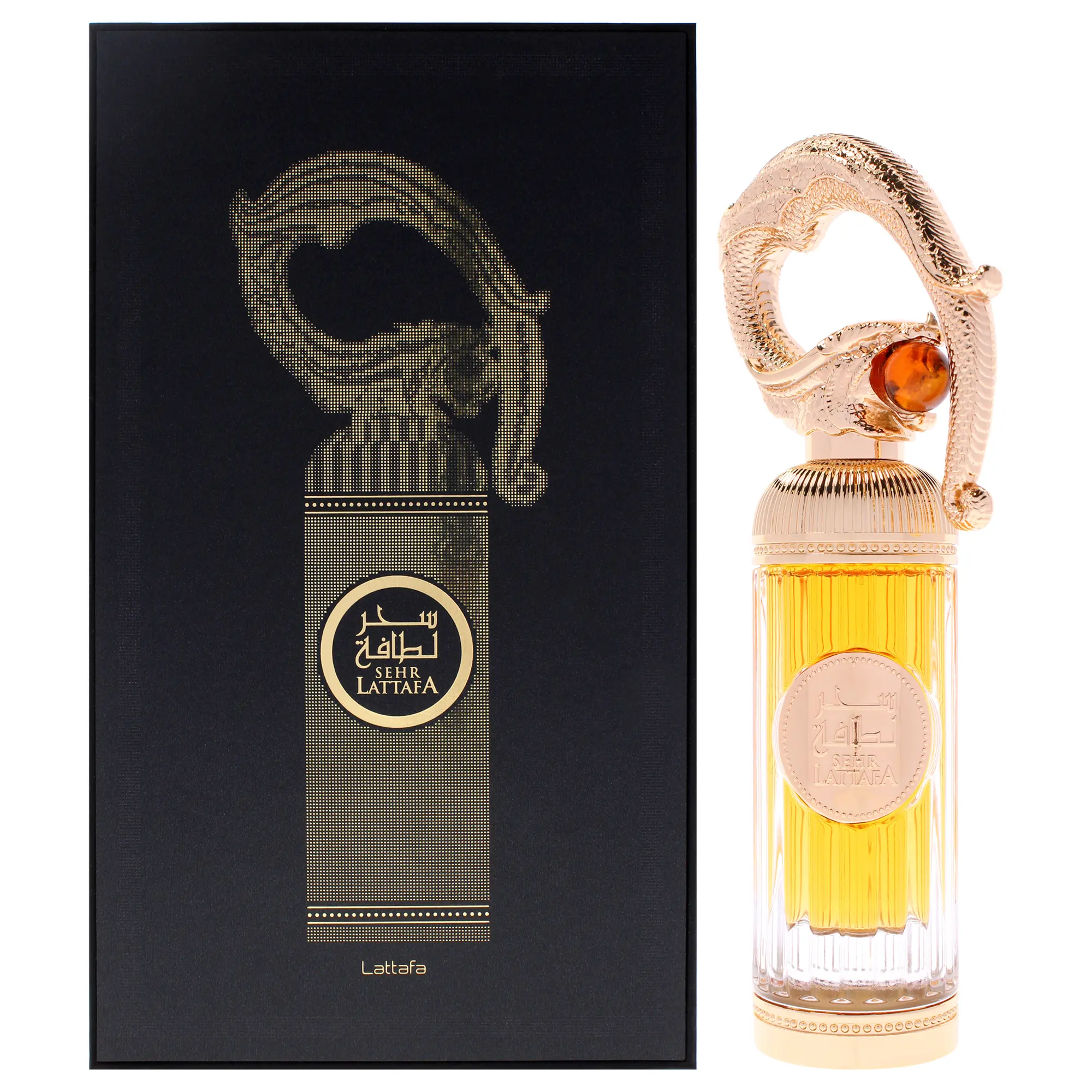 Lattafa Sehr Luxury Brand Women's Fragrance - 3.4oz EDP Spray, Dragon Motif, Elegant Look (Unisex-Friendly Option)