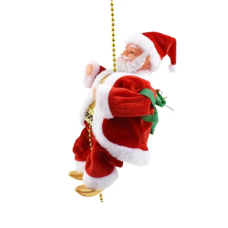 Animated Motorized Climbing Santa with Rope Ladder – Festive Christmas ...